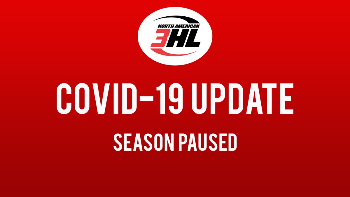 The North American 3 Hockey League (NA3HL) has announced that the current 2020 Fraser Cup Playoffs have been paused effective immediately upon further and continuous review of the #NA3HL Board of Governors. na3hl.com/news/story.cfm…