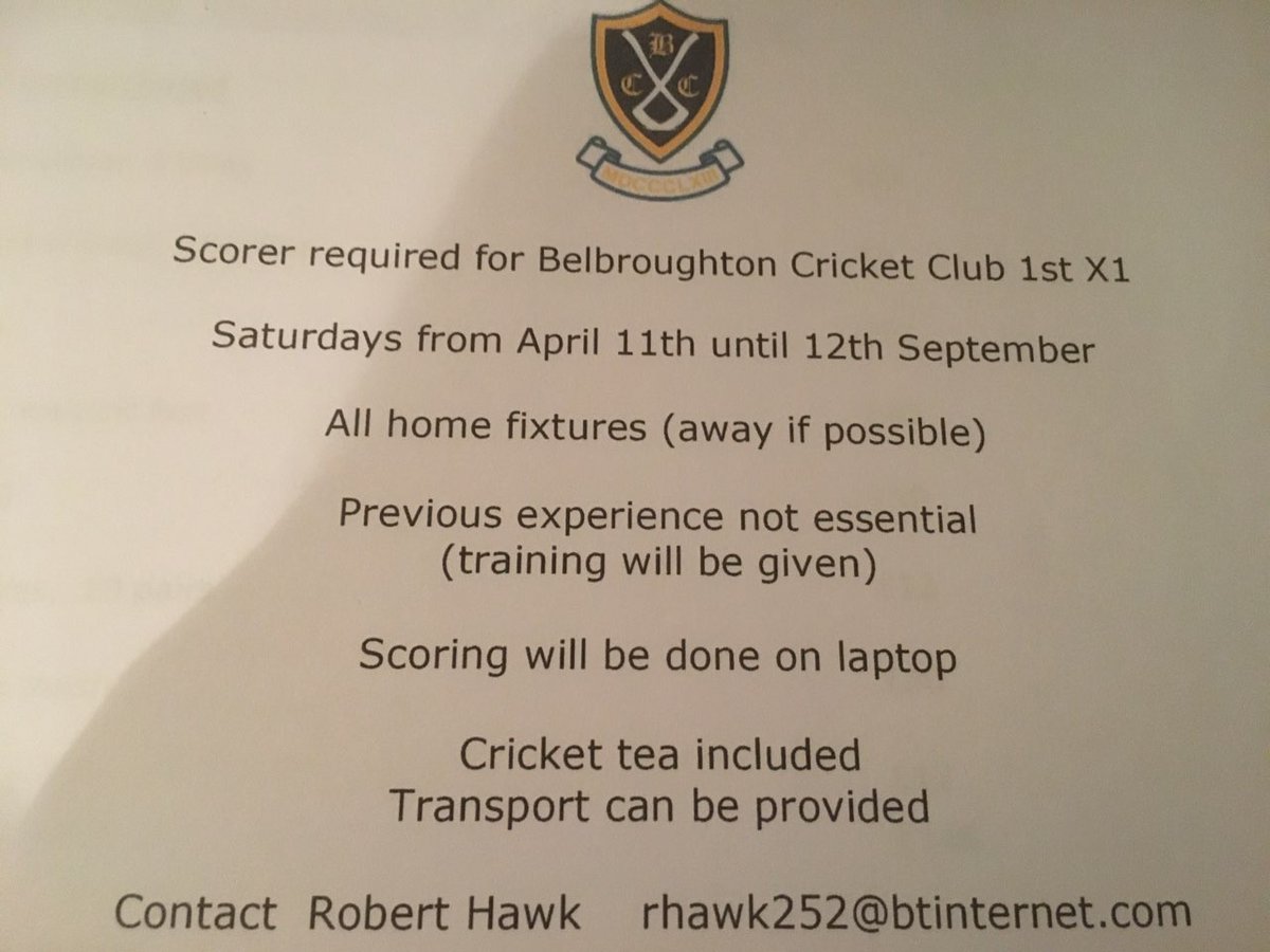 Belbroughton C.C. tweet media