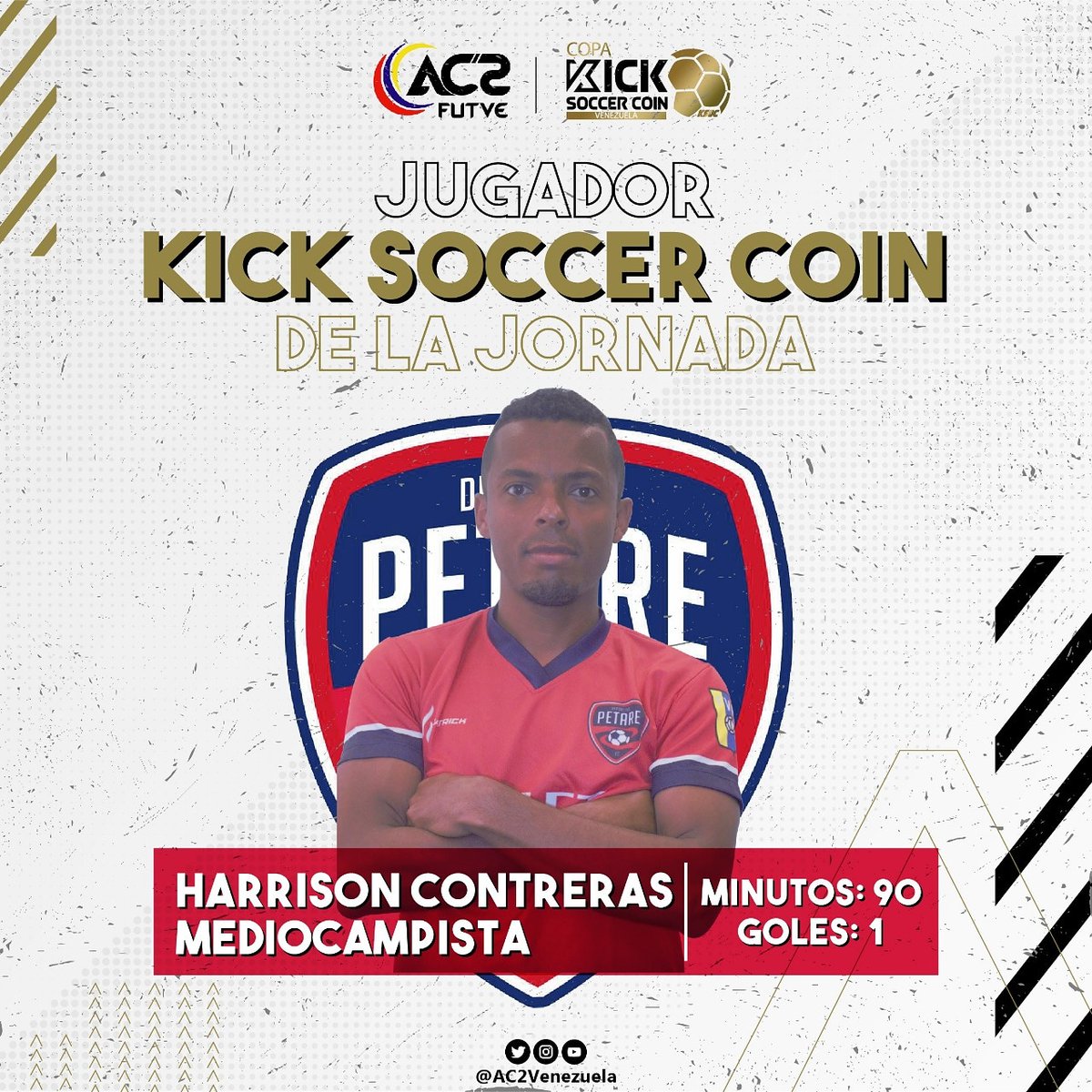 LigaFUTVE2's tweet photo. 🧐 Conoce al jugador #KickSoccerCoin de nuestra cuarta jornada ⚽🔥
👤 Harrison Contreras
@DvoPetareFC https://t.co/WEoj8LFUqE