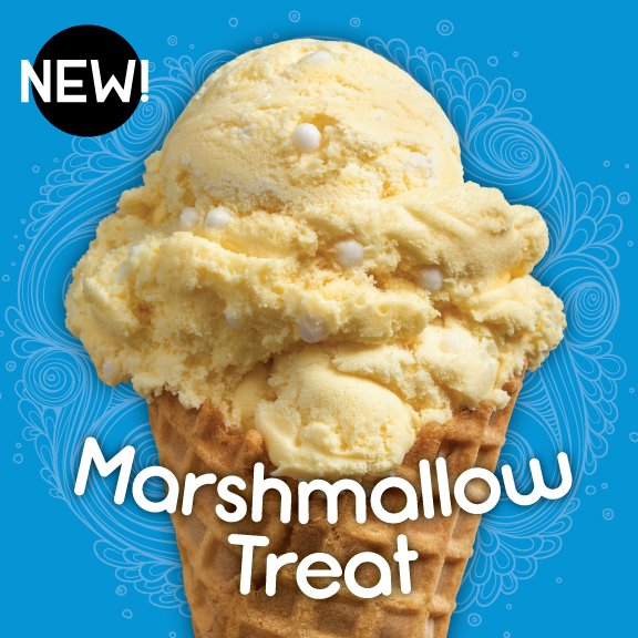 perrysicecream's tweet photo. BRAND NEW, three flavors exclusive to ice cream stands this year: Marshmallow Treat, Monster Dough, and Very Bad Breakup! #PerrysGoodStuff https://t.co/NpFgXrIvj7