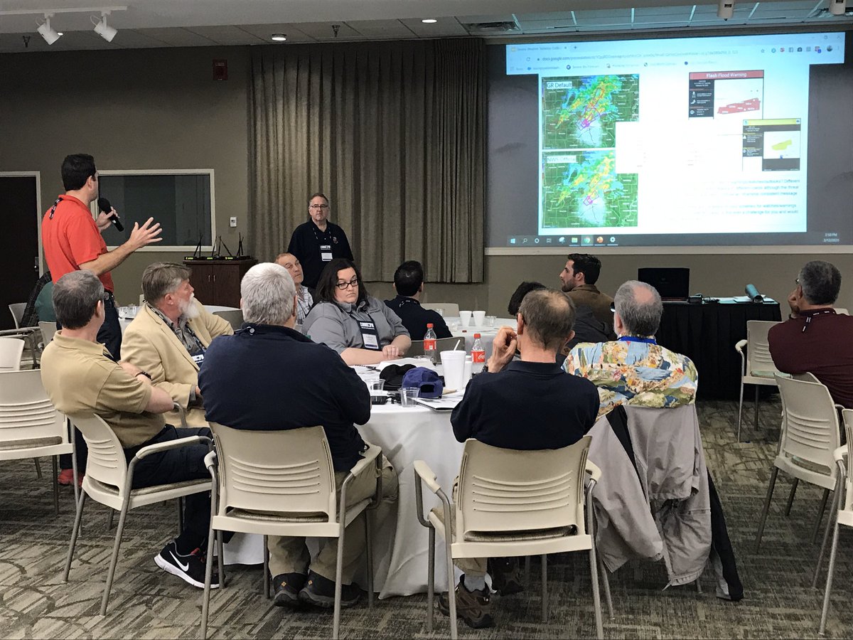 tabcat31's tweet photo. @weatherdan providing some valuable input to severe weather warning decisions at the 2020 #ariwt https://t.co/AENokKph0J