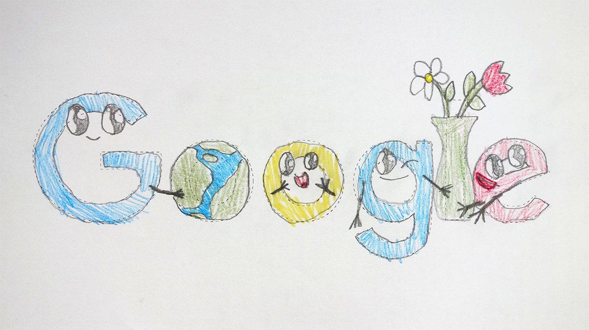Hugcaron's tweet image. 🌎🌼🌷 Doodle 4 @Google 2020 competition is almost over, and my 9yrs daughter drew this. Kindness would be opening the event to the rest of the world next year!  #doodle4google #weareready doodles.google.com/d4g/