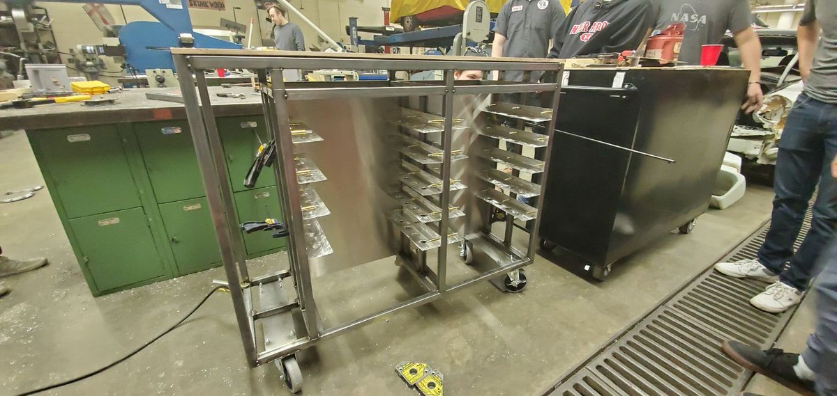GLCAAUTO's tweet photo. Made some major progress on our storage organizer build today and finished the night off with some team bonding at Denny’s #manufacturing #motorsports @LSClafayette @jeff_principal https://t.co/mnNCwXyNuR