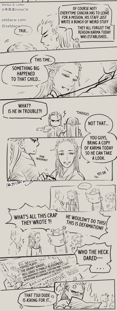 #MDZS #MoXuanYu original underworld story 
comic update!  After Sir Tsui, and Sir Bai, here comes papa no.3 ヾ(≧▽≦*)o

莫玄羽腦補故事 地府篇 lofter中文版 - https://t.co/twJnMqmP0Q 