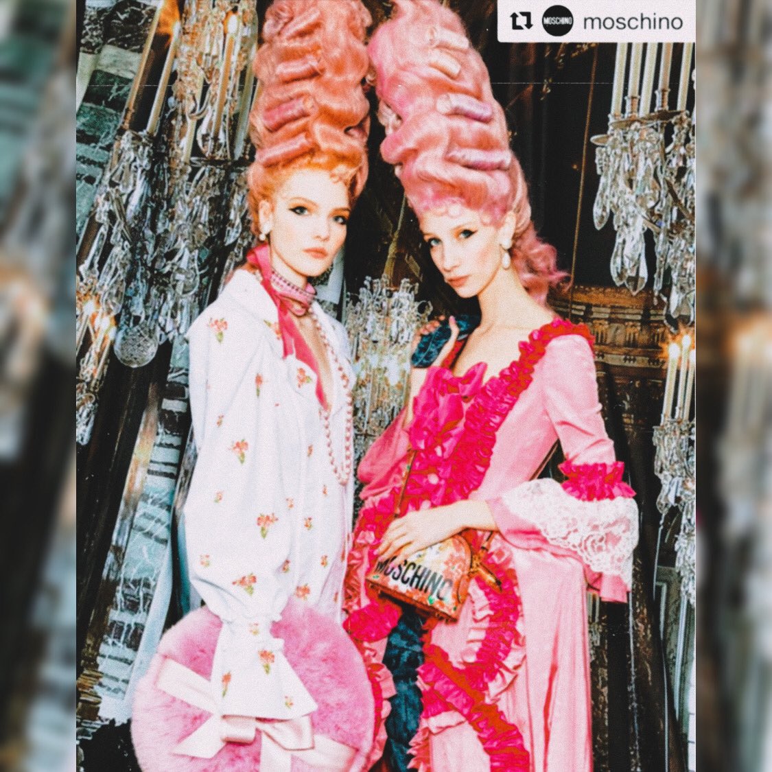 StyleSited's tweet photo. Tonight we’re gonna party like it’s 1779! 😍💕🍰🤤 |#StayTuned 👉🏻 📺 for an upcoming feature on the #aweinspiring drop dead gorgeous, NTM #ingenious #Moschino #FW2020 show! 

#fashionpost #comingup #thisisfashion https://t.co/0DWCxlsgkN