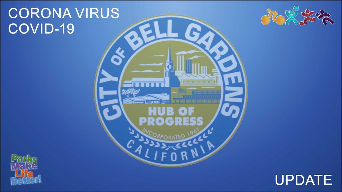 bgrecreation's tweet photo. To protect public health and slow down the rate of transmission of COVID-19, gatherings, and activities planned by the BG Rec Dept will be postponed or cancelled for the remainder of March. Visit us at https://t.co/B3C34koINh #health #bgsports #bellgardens #bgrecreation #bgrec https://t.co/cgYnHxjdyJ
