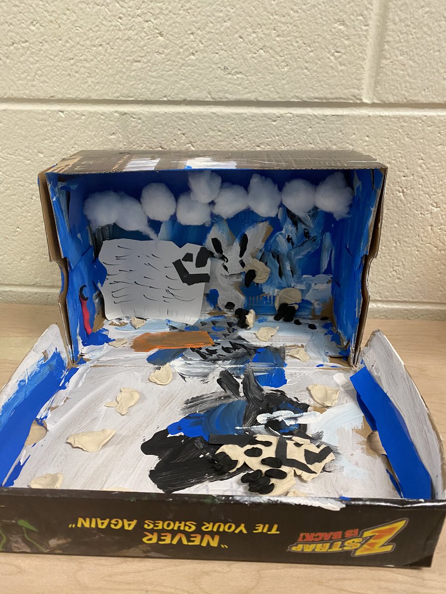 Seusserrific's tweet photo. My first graders read a book about animal habitats and they chose an animal to research.  They created these wonderful dioramas to show the habitat for their animal.  They were so proud to share these with the class!@Seusserrific @obgSTARS #oneCCPS #gatespride https://t.co/dsCJ7UWqAp