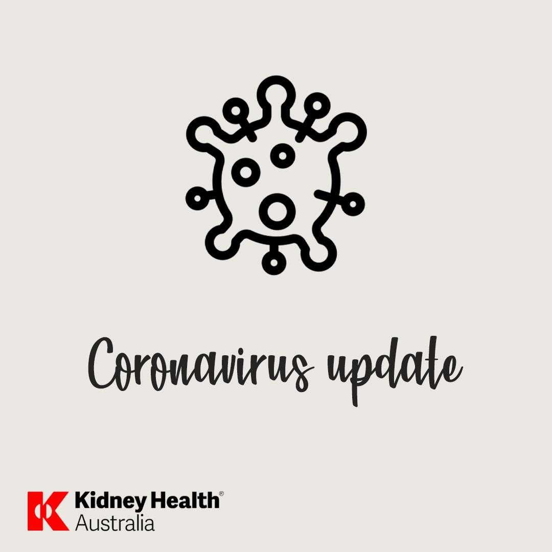 #Coronavirus update. There is no need for alarm but people with #kidneydisease should be aware that, just like with the flu, they are at a higher risk of severe symptoms and complications from coronavirus. Visit: kidney.org.au/about-us/news/… Visit: health.gov.au/health-topics/…