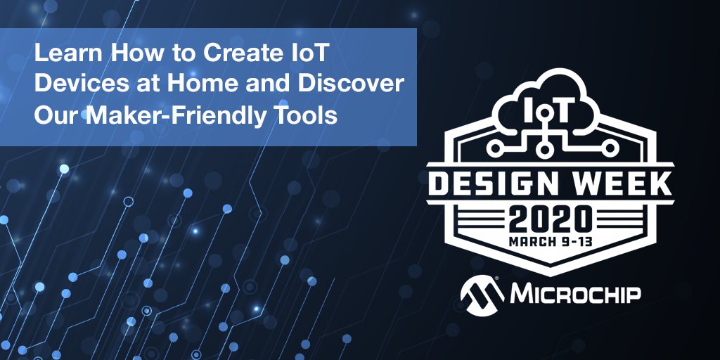MicrochipTech's tweet image. During IoT Design Week Maker Day with @mozilla IoT WebThings Gateway, we shared how to create IoT devices at home, heard from other makers, &amp;amp; helped viewers discover our new, maker-friendly tools. Recording: mchp.us/2Qchni1 mchp.us/3cVfr7t. #IoTDesignWeek2020