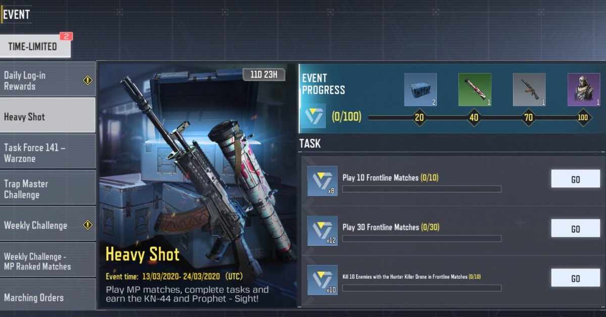 revenge_noob's tweet photo. KN-44 &amp; Prophet- Sight are FREE !!! Just gotta complete few missions and thats all🤩🤩🤩🤩
#codmemes #codmobile #cod #codmobilelegendary #codcrash #codmlegendary #codmw #codclips #codtopplays #codmeme #codislife #callofduty #callofdutymemes https://t.co/Rxo7iHzH0b