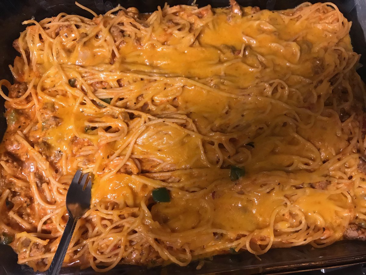 AJTinsley2's tweet photo. My first dinner I made on my own! Shoutout to my little sister for being my assistant. Lol! https://t.co/bHS0HWTpr7