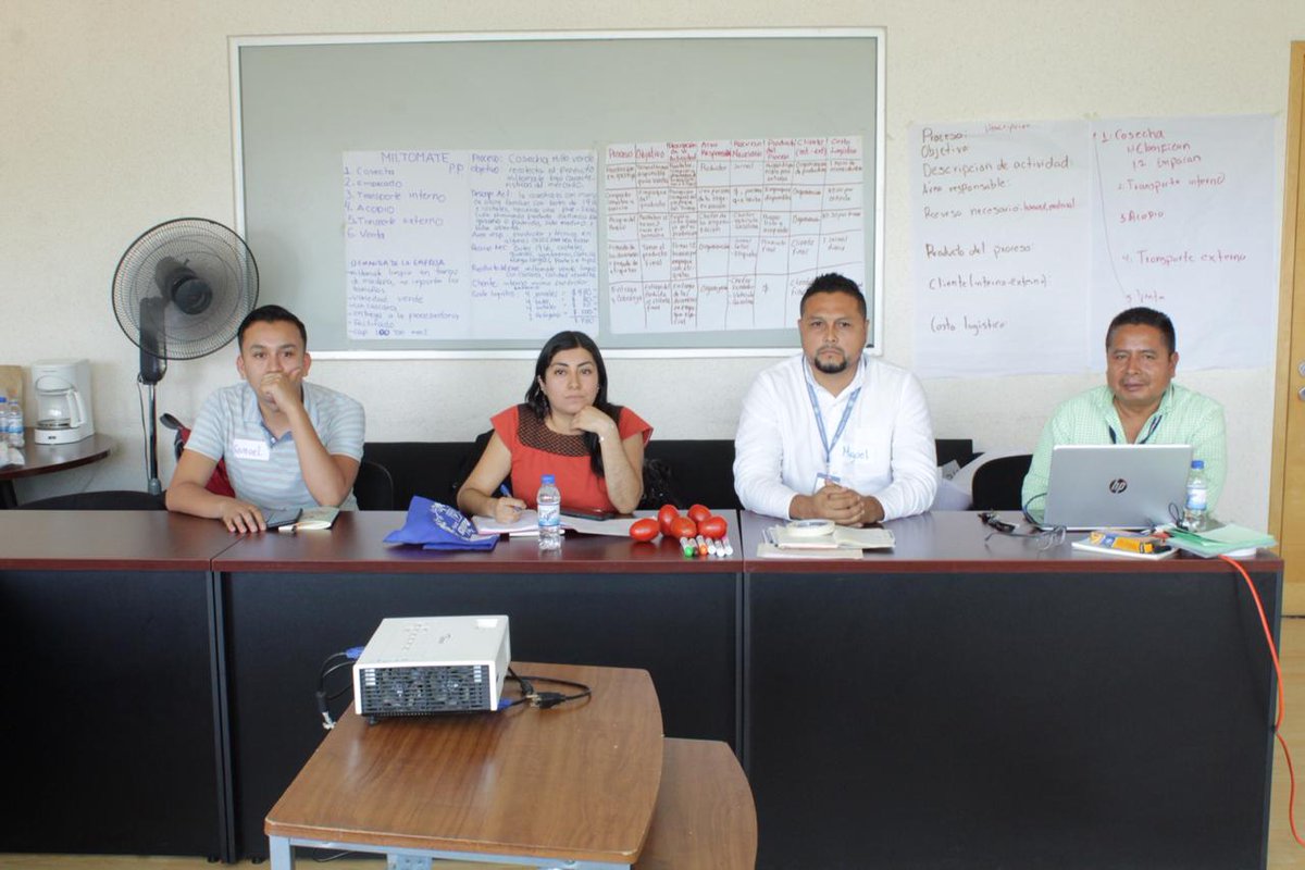 SEFADER_GobOax's tweet photo. Culmina curso con base al proyecto de acompañamiento técnico FAO-SEDAPA: “Comercialización para Pequeños Productores de Oaxaca", impartido por el Lic. Eloy Martínez, Ing. Genaro García y MVZ. Miguel Molina de la @FAOMexico a productores de maguey, tomate, miltomate y aguacate. https://t.co/7ArVy95L8l