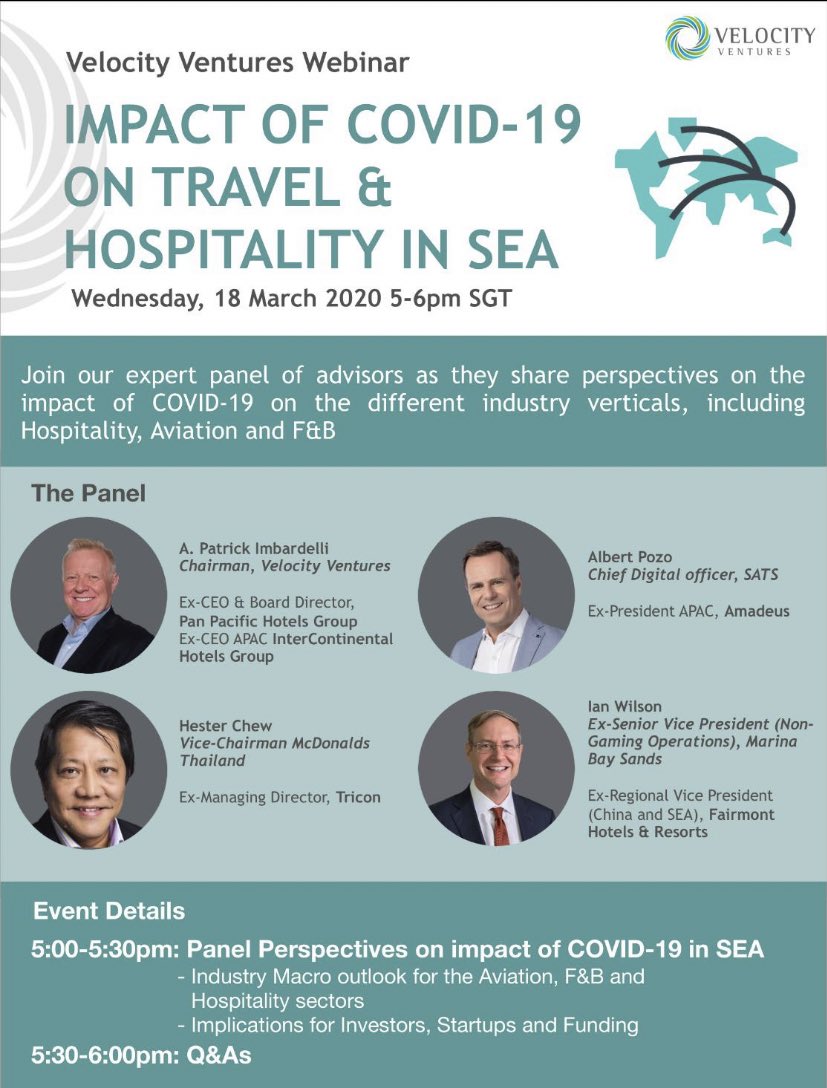 jpsedaghat's tweet photo. If you are an entrepreneurs in the travel and hospitality industry interested about #COVID-19 impact in #SEA, join the webinar with top industry experts 

Click here to register: https://t.co/jfHuyDWK1c https://t.co/erJ1lL9ewa