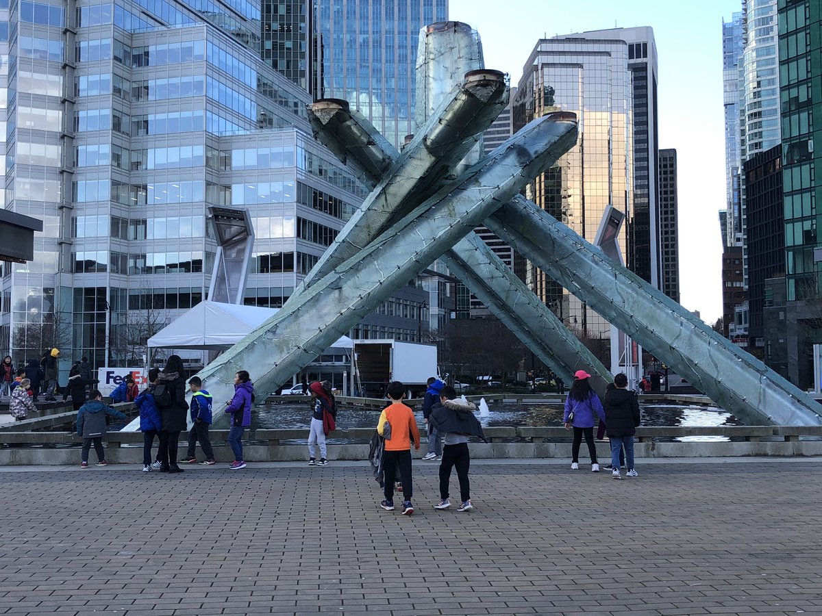 Sporty_TL's tweet photo. #JTErrington @msBTang and Div 6 students wrapping up Canada units with Fly Over Canada plus seeing the Olympic cauldron. The students were excited to see their province/territory on a big screen! #sd38learn https://t.co/3kQ7tMrh0W