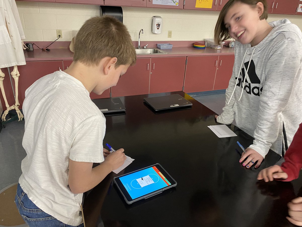 How fast does your brain respond to input?!? PLTW 4th graders practice reaction time...we will design our own experiment next! #pltw #dces #stem