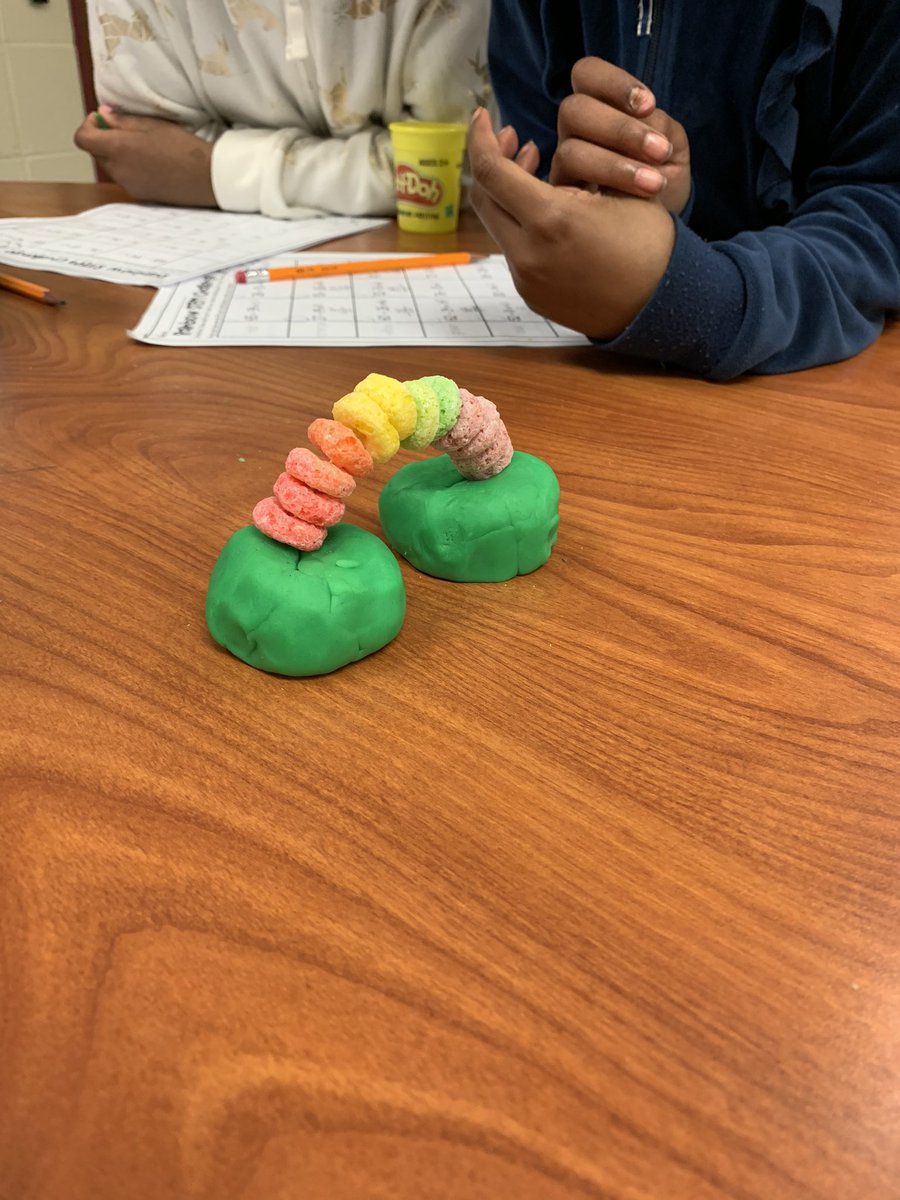Spring Stem Day! We made rainbows 🌈 using our math skills, play dough, paper clip, and fruit loops! <a href="/ReeThomas_3/">Maria Thomas</a> <a href="/EaglesGrant/">Ella Grant Eagles</a> @GrantPrincipal <a href="/MobilePublicSch/">MobilePublicSchools</a>