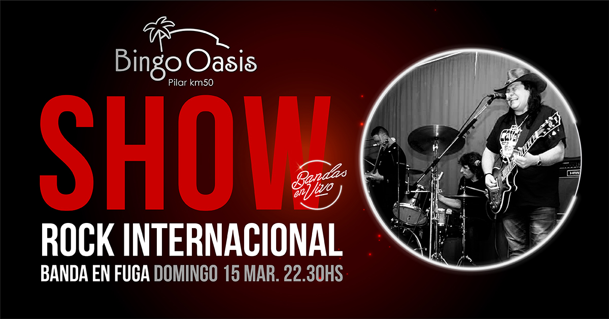 Este domingo en #BingoOasis, todo el rock internacional de Banda en Fuga

Reservá tu mesa llamando al 0230-447-3630/31 Opción 3

¡Te esperamos! Sólo en #BingoOasis