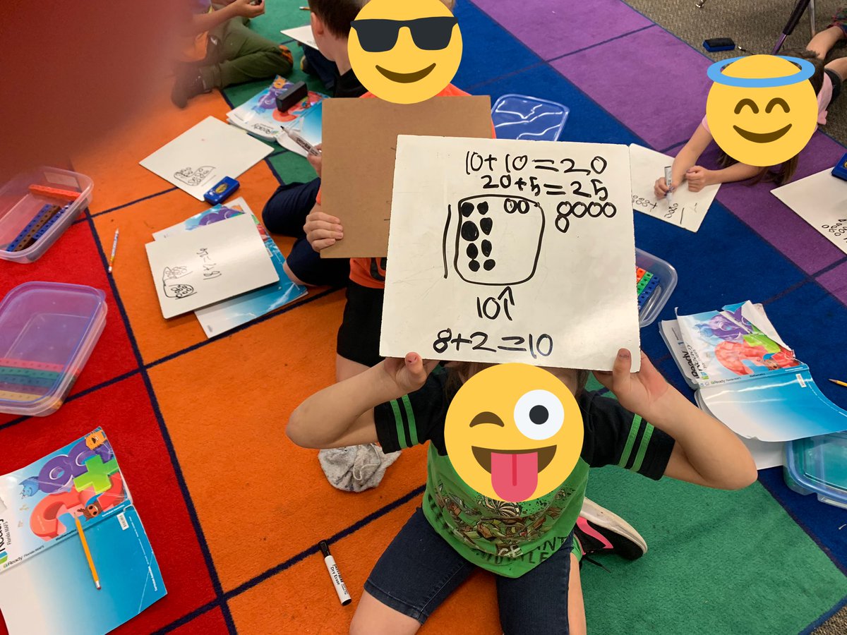lshaw87's tweet photo. My firsties learning to regroup using their own strategies! #EducatingHornets @iReady @CBosse_HES https://t.co/4EylFgZwIU