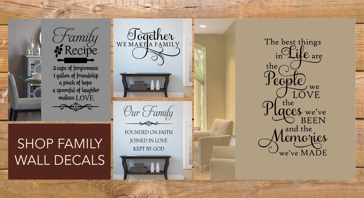 Walls_That_Talk's tweet photo. Custom vinyl wall decals, personalized family monograms and inspirational quotes suitable for family and home decor.
https://t.co/nEaCAR2t7w
#family #familytime #HomeDecor #homedecorideas #homedecoration #customdecals #giftideas #promoboostme https://t.co/oOZqKspfu5