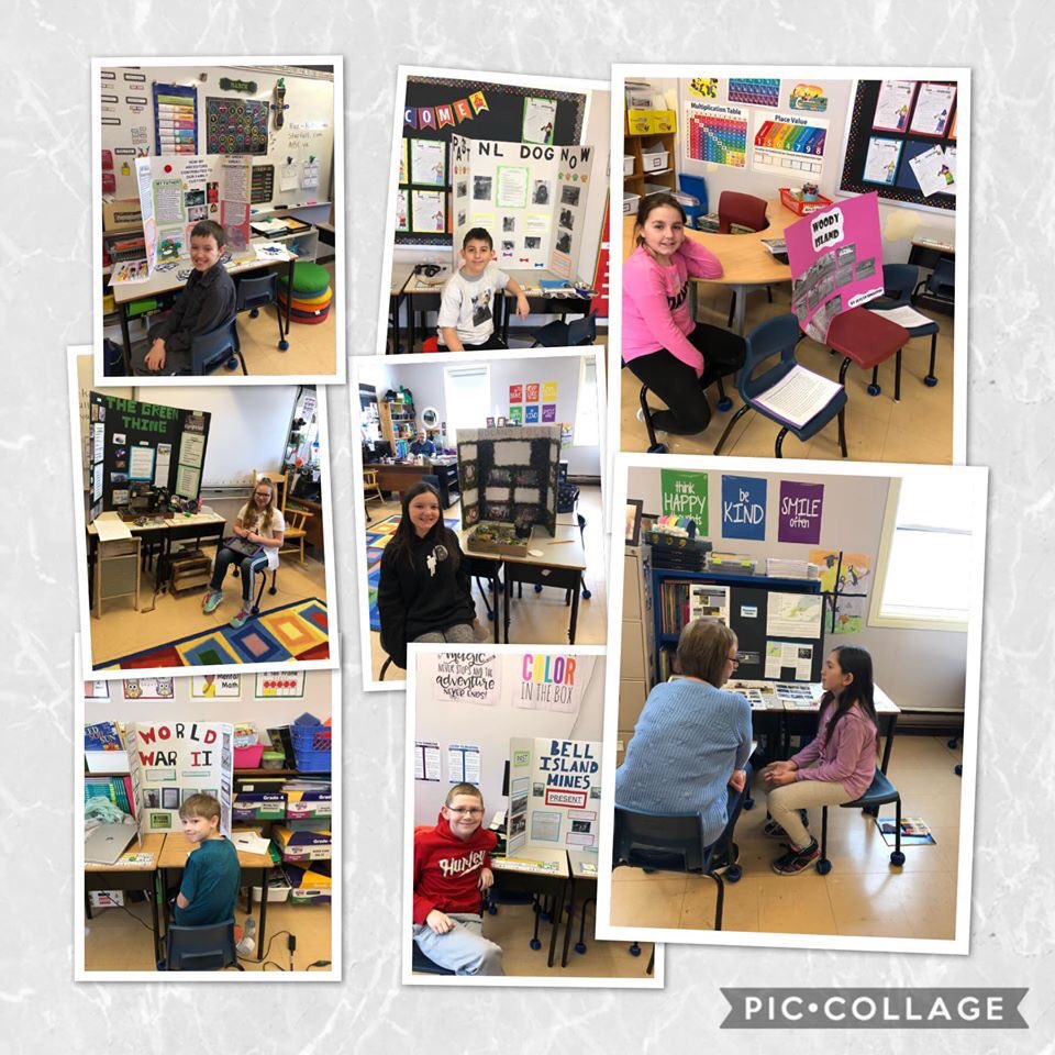 HREschool's tweet photo. Absolutely wonderful learning and sharing via Heritage Projects today Gr 4-6! Very proud of you all! 😌👭👫👬@NLESDCA @NLTeachersAssoc @SpdsBayHeritage #projectbasedlearningrocks https://t.co/7dkmG1iNau