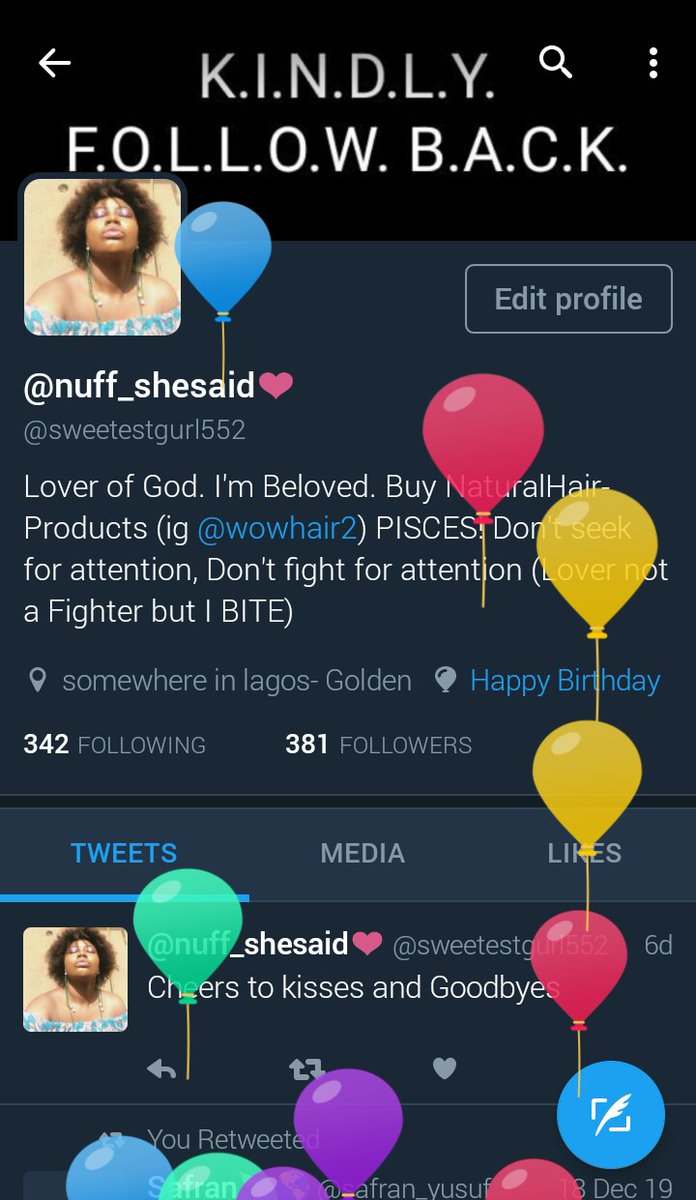 sweetestgurl552's tweet photo. I got balloons today. Happy Birthday to me. https://t.co/N16tASJtiO