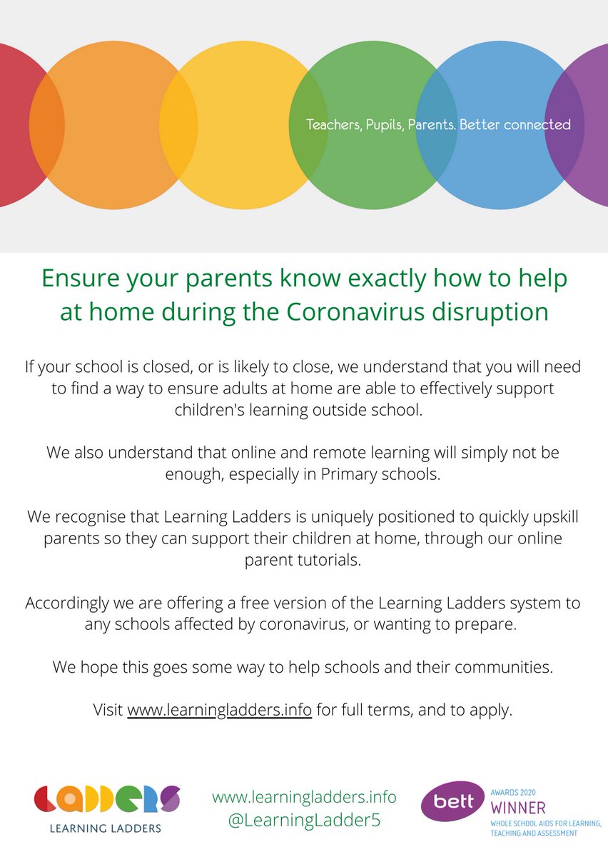 MatthewKoster's tweet photo. @ICTEvangelist @AlKingsley_Edu Awesome. Some companies now offering free access, including my own at @LearningLadder5, what advice would you give to schools re. looking for long-term options beyond crisis management? #edtechconversations https://t.co/V1H4MDndt5