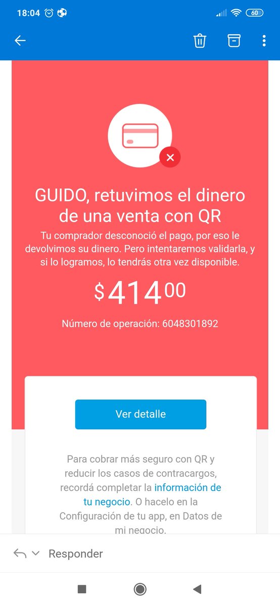 BonoGuido's tweet photo. De nuevo @mercadopago, cuándo van a poner a un desarrollador junior para qué la app valide que la tarjeta con la que realice la compra es de la persona propietaria de la cuenta? Pq los comercios que no tenemos cómo validar la identidad nos tenemos que hacer cargo de los reclamos? https://t.co/Pyy1MNZ6Zy