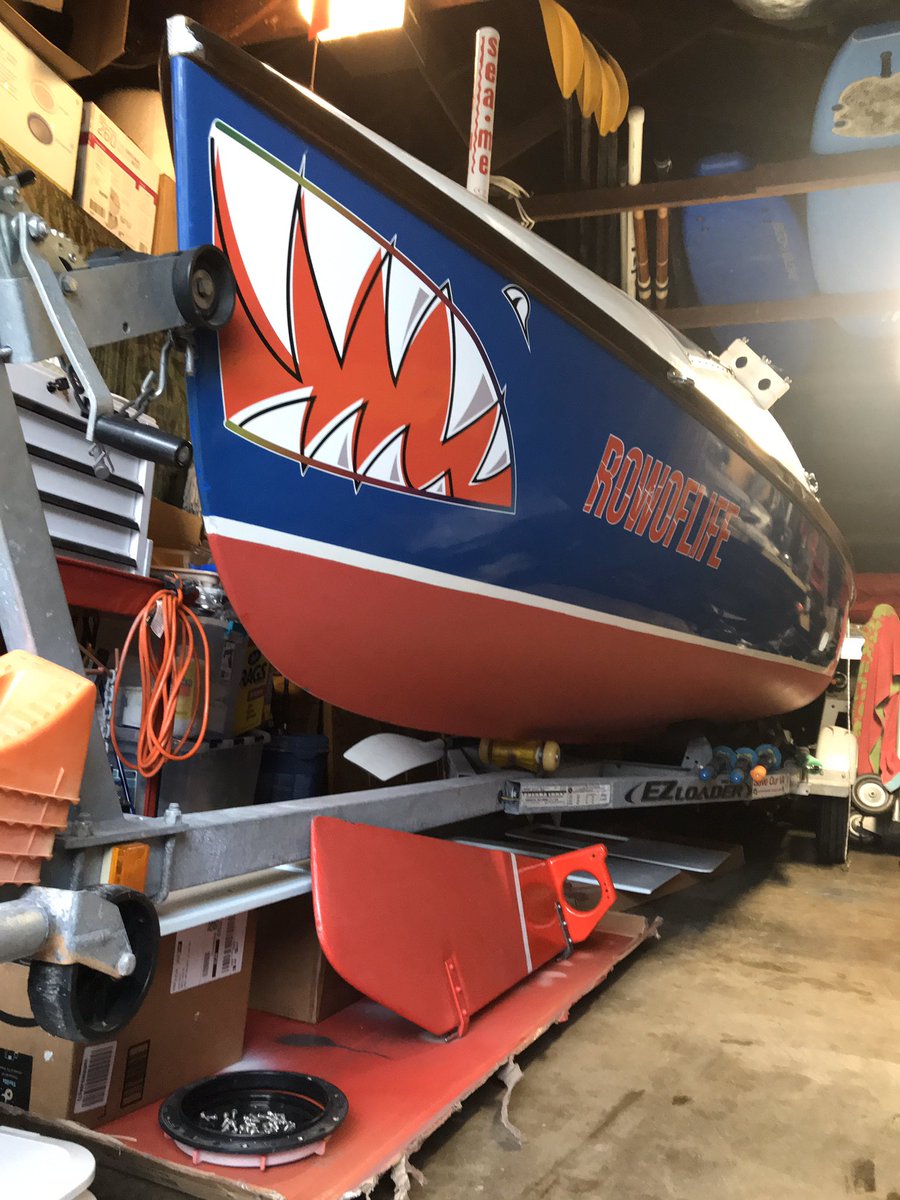 rowoflife1's tweet photo. Gelcoat looks good but will require another coat on the deck. No good weather in forecast to recoat so I’ll be working on food until it gets warmer and dryer. https://t.co/Rhhgv3x8iQ
