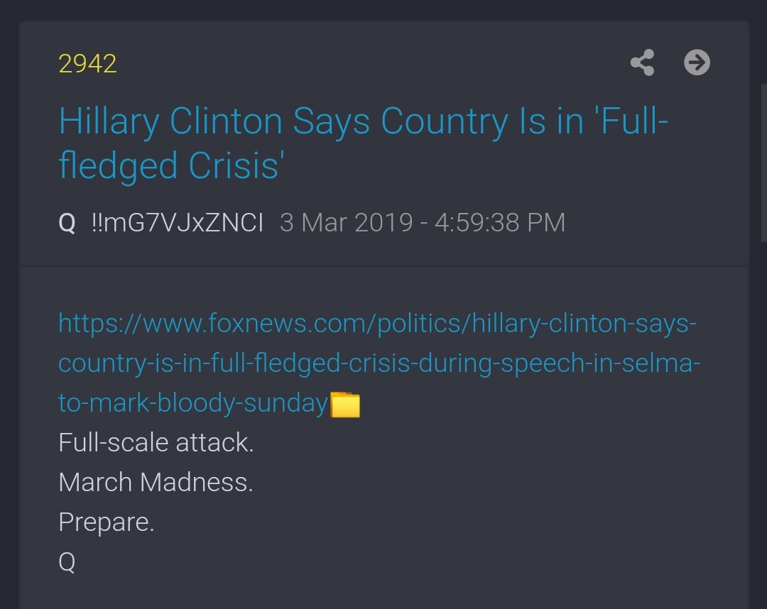 johnaberon's tweet photo. March Madness!
#ProjectPython 
#CoronavirusPandemic 
#QAnon 
Nothing Can stop what is coming! https://t.co/78i6kyzsuo