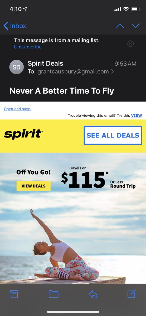 Nice <a href="/SpiritAirlines/">Spirit Airlines</a> 😂