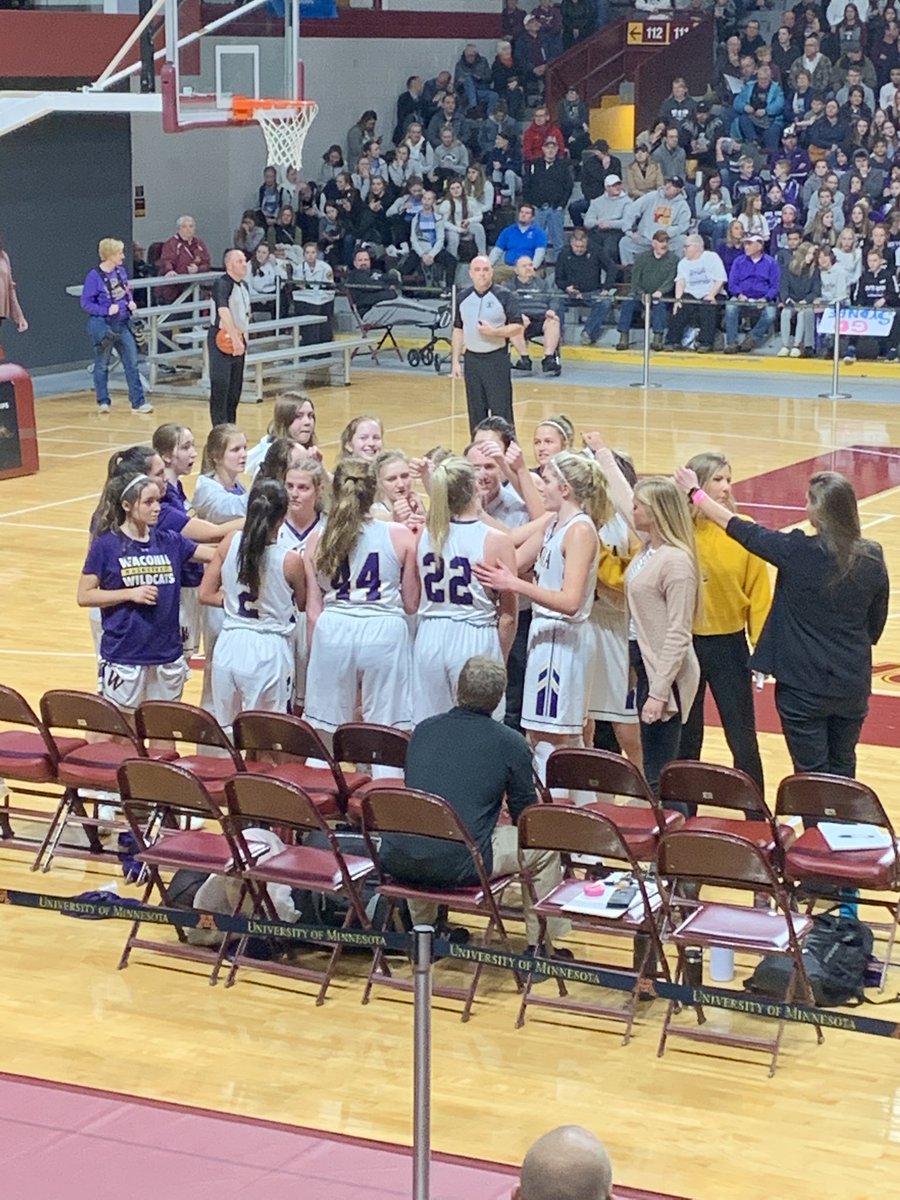 NickleDickleBB's tweet photo. GBB: What a season for the Waconia Wildcats!  First ever state tournament! First ever state tournament victory.  3rd Place in state (tie)! https://t.co/9U7KdtVU4q