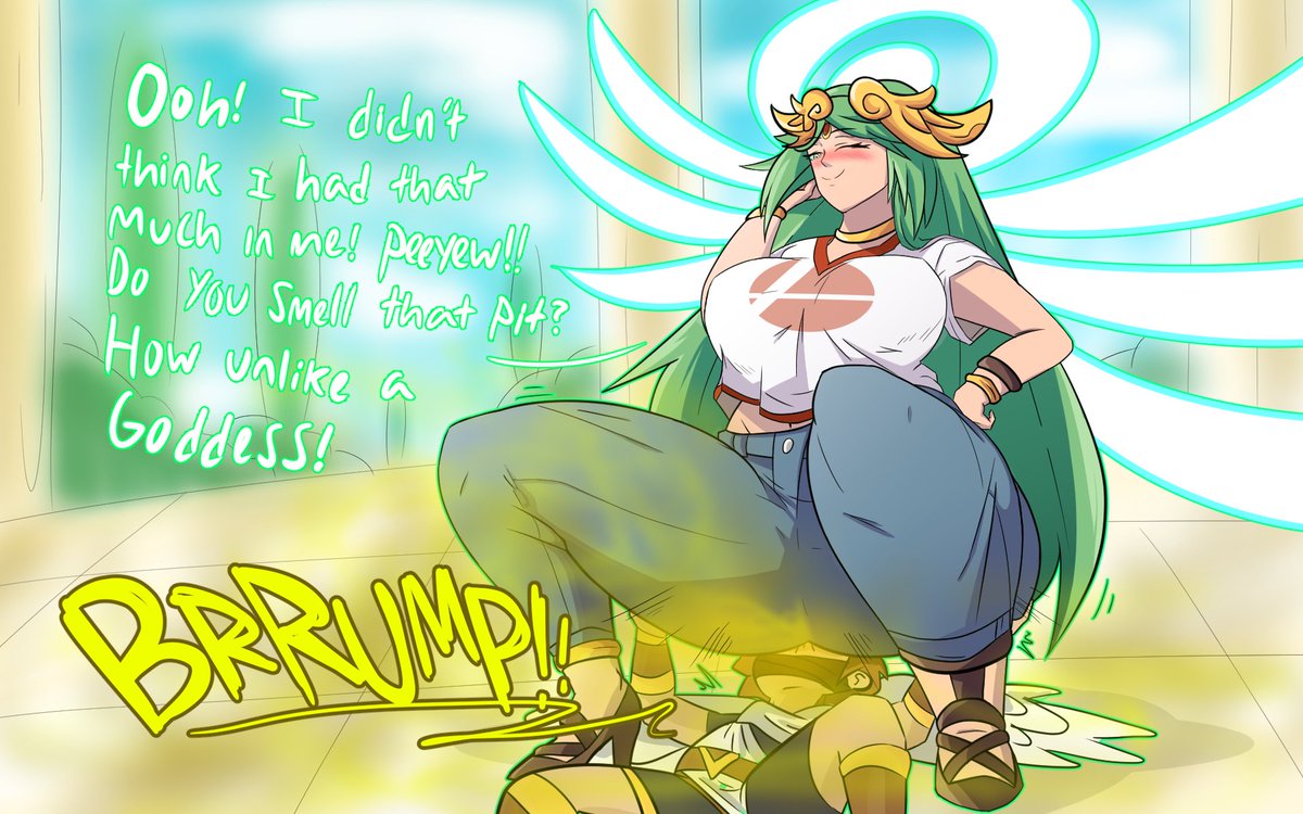 95. Palutena might've found a new hobby as Pit's "personal t...