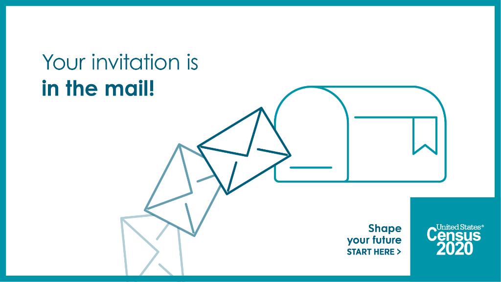 uscensusbureau's tweet photo. Invitations to respond to the #2020Census are in the mail. Respond when you receive yours. Learn more at https://t.co/nzqhoc1xHM. https://t.co/4Uv4SN5265