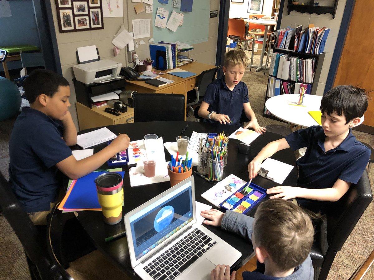 Our G.I. Dogs reading group had a blast this week making perspective postcards to/from characters in our book <a href="/ButlerCOE/">Butler COE</a> #BUCOEIMPACT