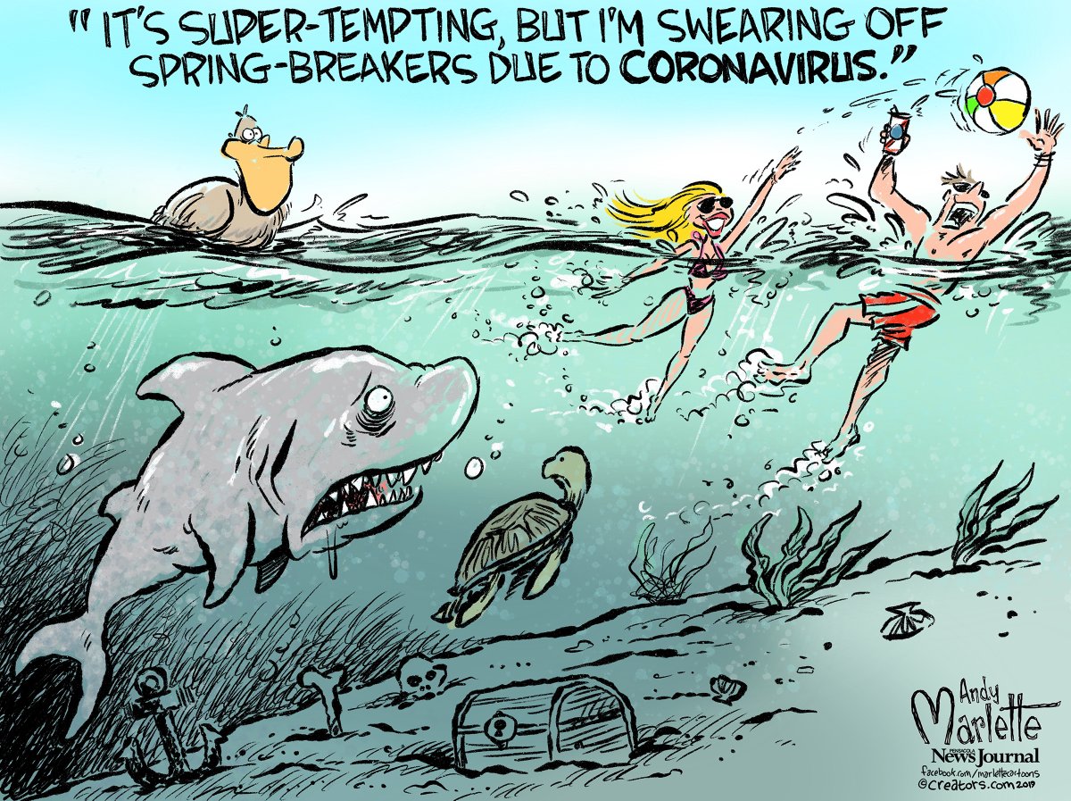 Andy Marlette On Twitter Florida Cartoon Spring Break Coronaviruspandemic