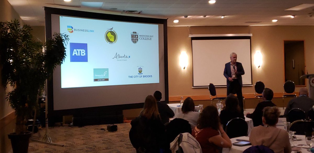 Huge thank you to <a href="/PowerUpBrooks/">Power Up Brooks</a> for the information and presentation!  The opportunity to join and and listen to <a href="/DavidJIrvine/">DavidJIrvine</a> speak on #Accountability #Leadership #values and #community.  Thank you to <a href="/atbfinancial/">atbfinancial</a>, <a href="/ABInnovates/">Alberta Innovates</a> and the rest of the sponsors and attendees!