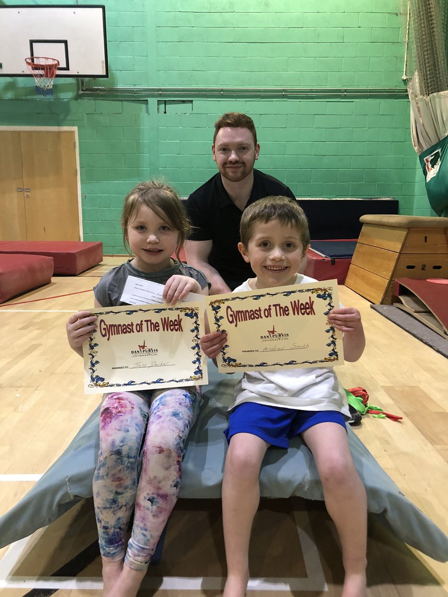 A big well done to Jess and Andrew for being our star gymnasts at the 17.30 Thursday class. Keep it up guys 👍