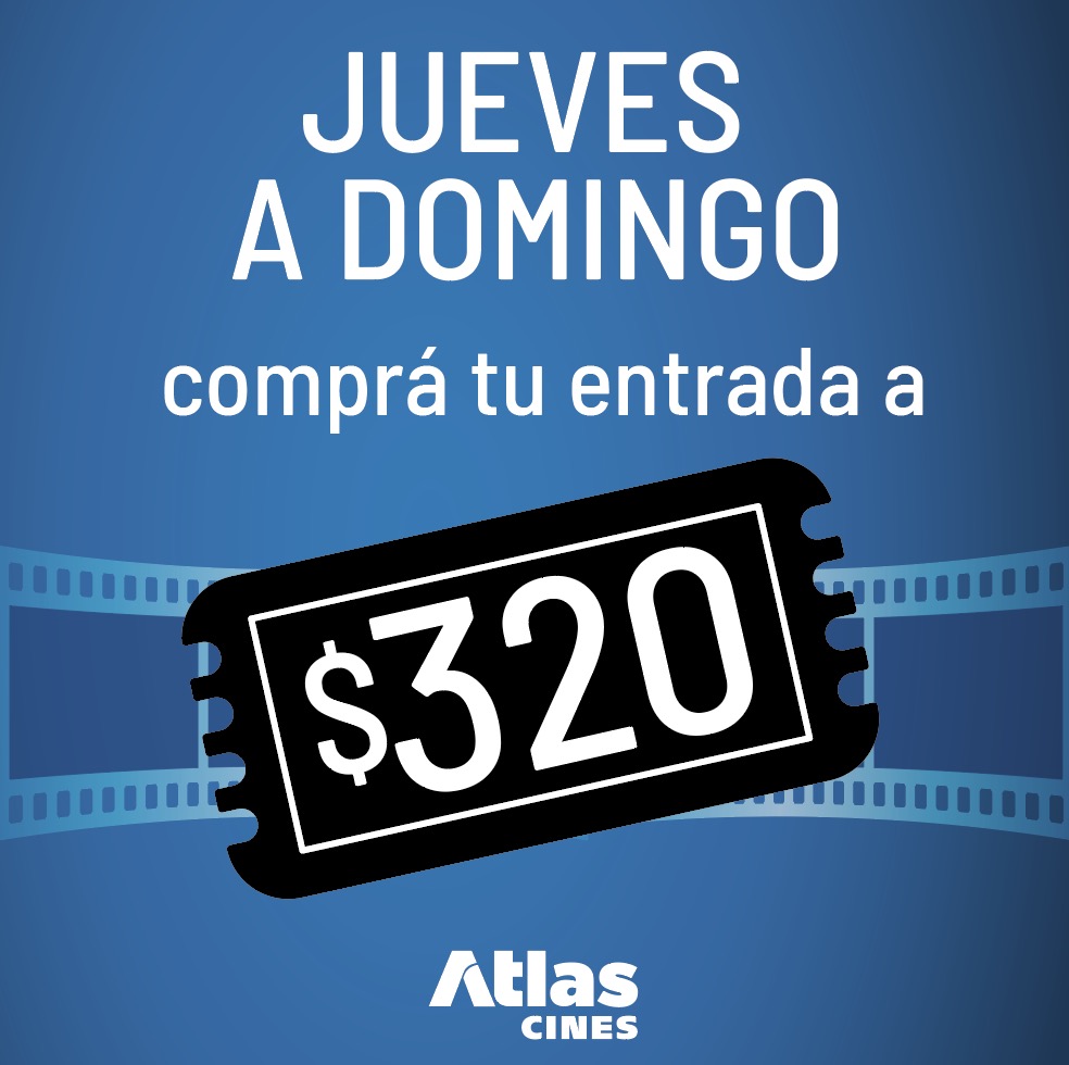 ¡No se olviden que de jueves a domingo TODAS las pelis 2D están a precio especial! 🎫✨