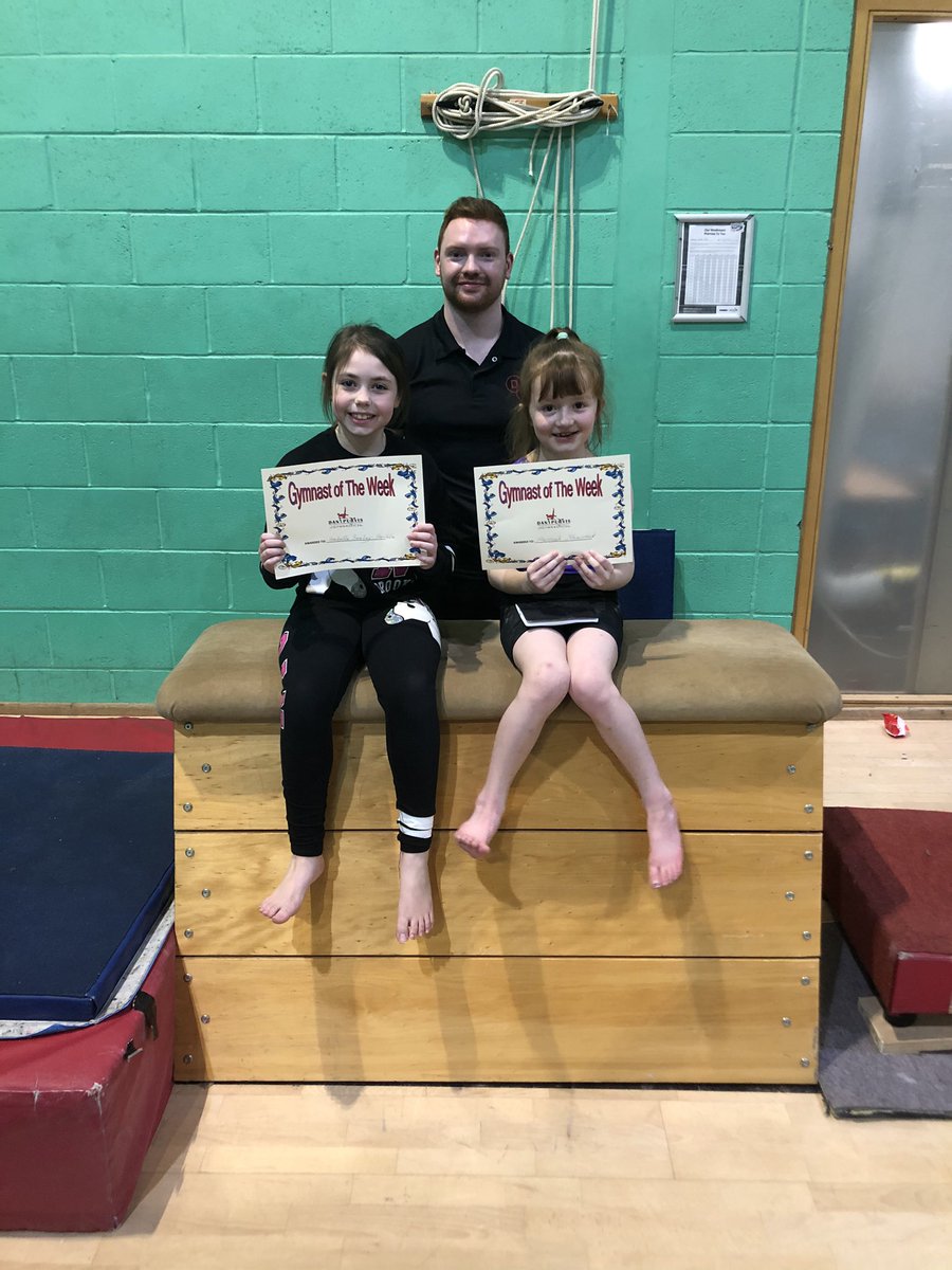 A big well done to Hannah and Isabella for being our star gymnasts at the 18.35 Thursday class tonight. Keep it up guys 👍