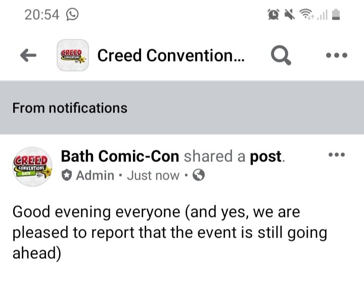 ACUnitedKingdom's tweet photo. For those attending @BathCon for @VictoriaAtkin and @PaulRogerAmos this is the latest update regarding the event. Of course we will keep everyone updated too if things change #bathcomiccon https://t.co/pNgO8XILPq