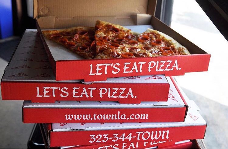 Save yourself the trip to the store &amp; get Town Pizza delivered from the comfort of your home! 🚘