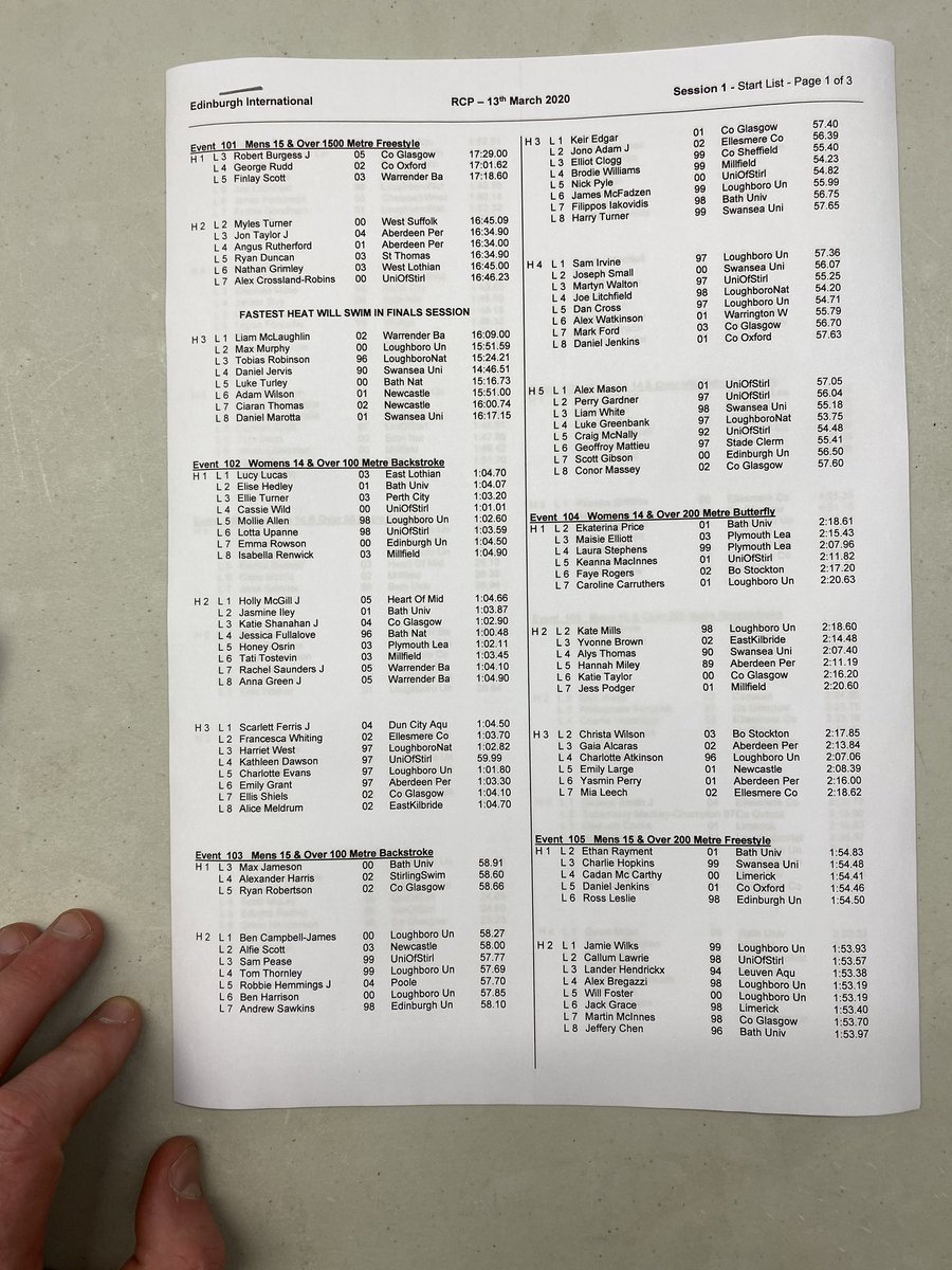 EISM- Edinburgh International Swim Meet tweet media
