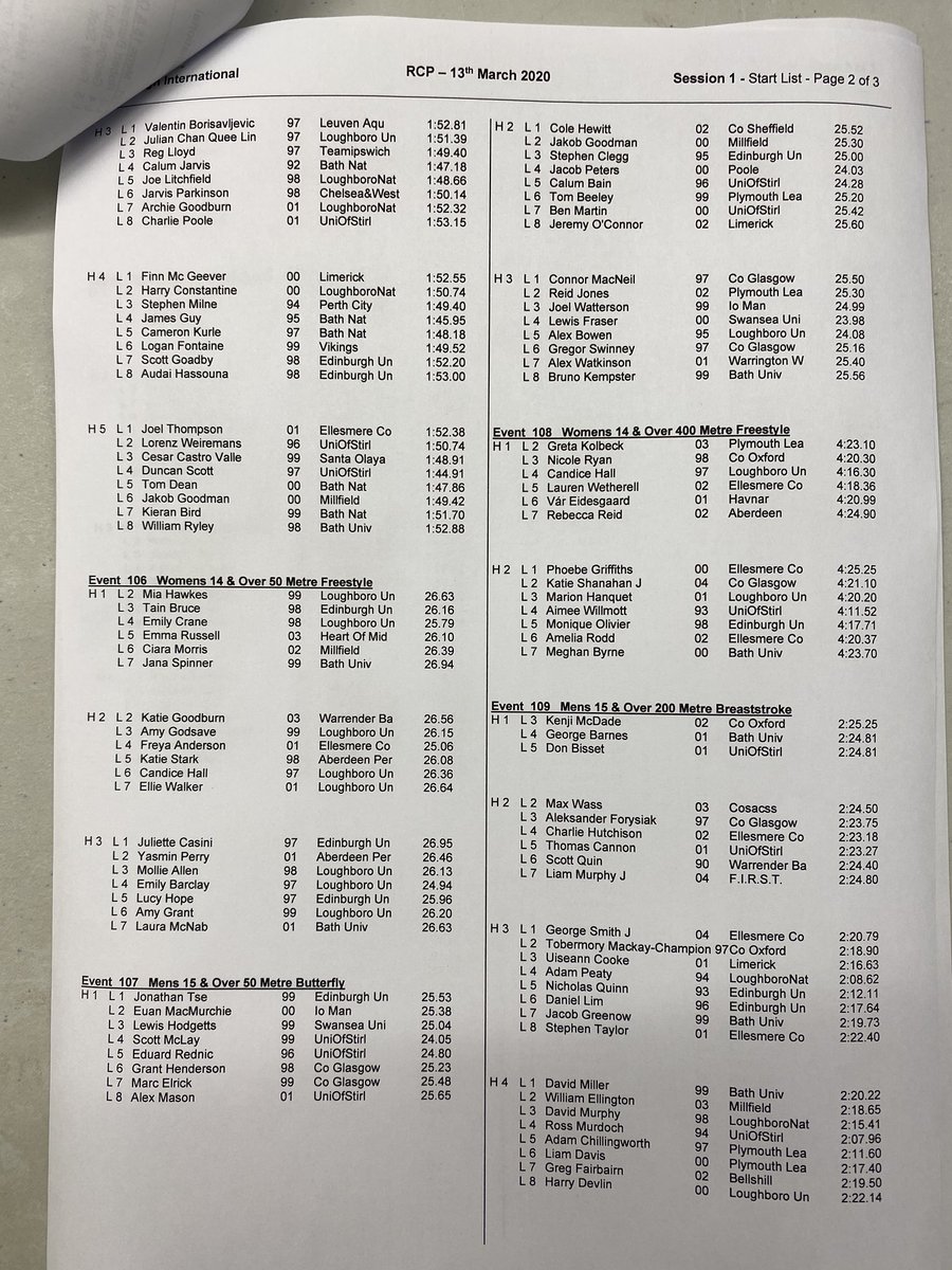 EISM- Edinburgh International Swim Meet tweet media