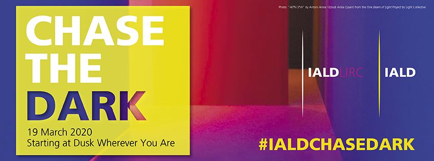 NOTICE: Chase the Dark 2020 Now Virtual

IALD has determined the best course of action is to cancel all in-person events due to the COVID-19 pandemic. But please know that you can still participate virtually from home or at your office — ald.me/chasedark20. #LightOn 💡