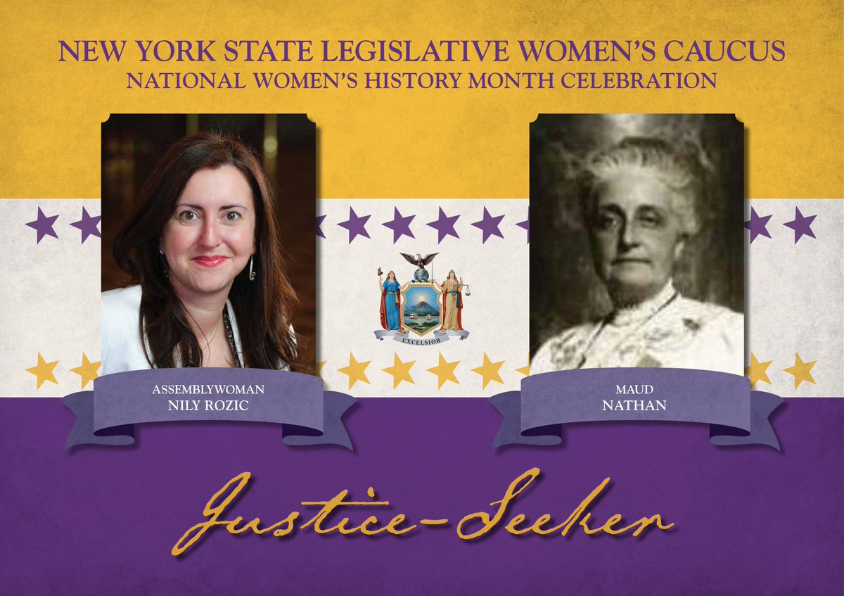Maud Nathan, “Justice-Seeker” Suffragist is honored by Assemblywoman Nily Rozic for Women’s History Month! #herstory #whm2020 #womenshistorymonth #maud #womenshistorymonth2020 #nyslwc #nyslegislature #nysassembly #womenlead #nyslegislature #suffrage #suffragecentenial