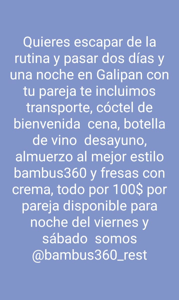 bambus360_rest's tweet photo. Reservaciones al 04241464605 https://t.co/uDMq3O1Tza