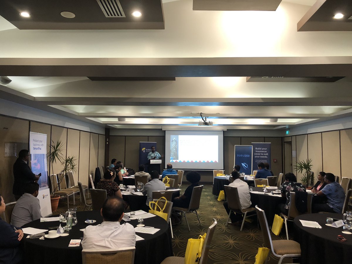 VeilawaR's tweet photo. Tower Insurance’s annual training event for our distribution agents. Discussing the importance of conduct and disclosure, fire prevention and exciting things coming up for Fiji in the industry. #towerinsurance #resilience https://t.co/yM5DrOlmeP