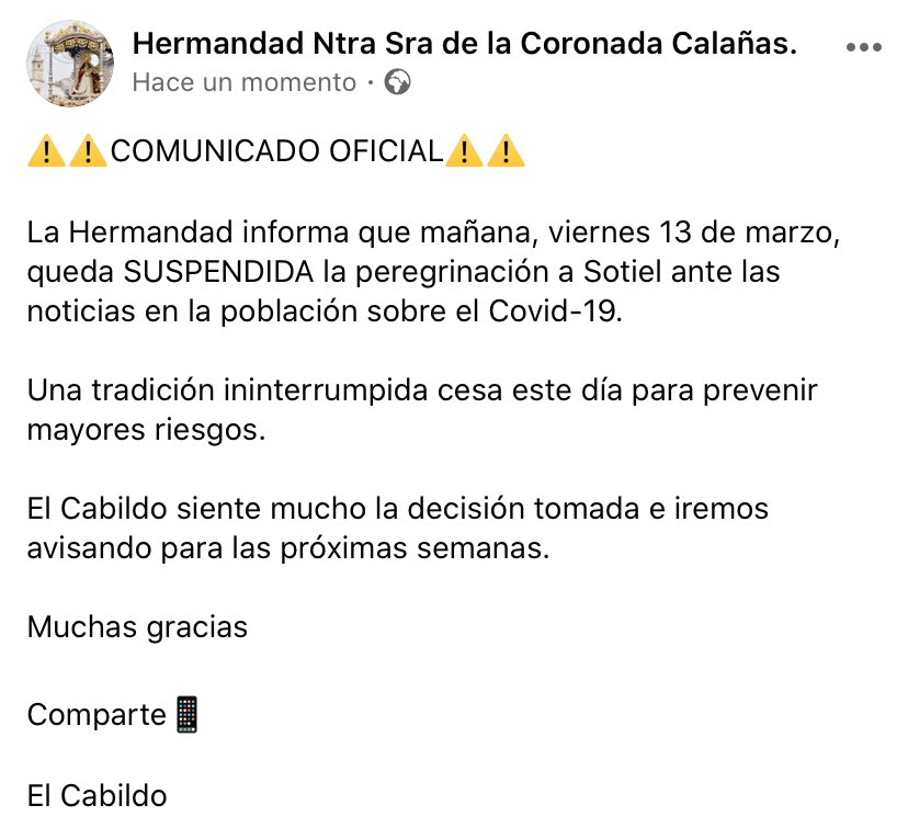 Hermandad Coronada (@virgencoronada) on Twitter photo 