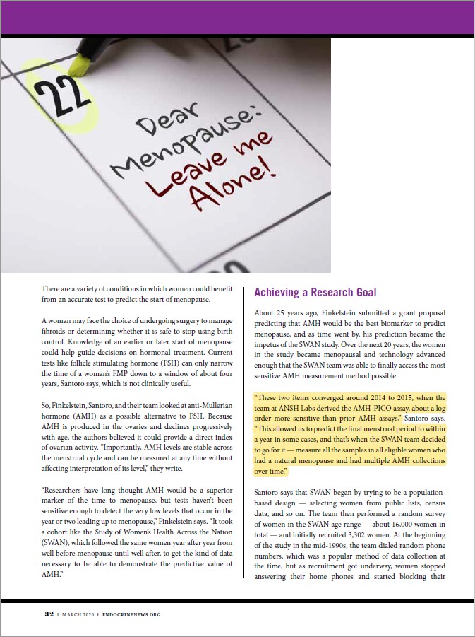 AnshLabs's tweet photo. Read about our work in a recent study from The Journal of Endocrinlogy & Metabolism that talks about our prime product MenoCheck, an assay that helps predict the onset of menopause in transitional women.
#AnshLabs #MenoCheck #menoPauseTheAnticipation #Menopause https://t.co/aNunIzoTVr