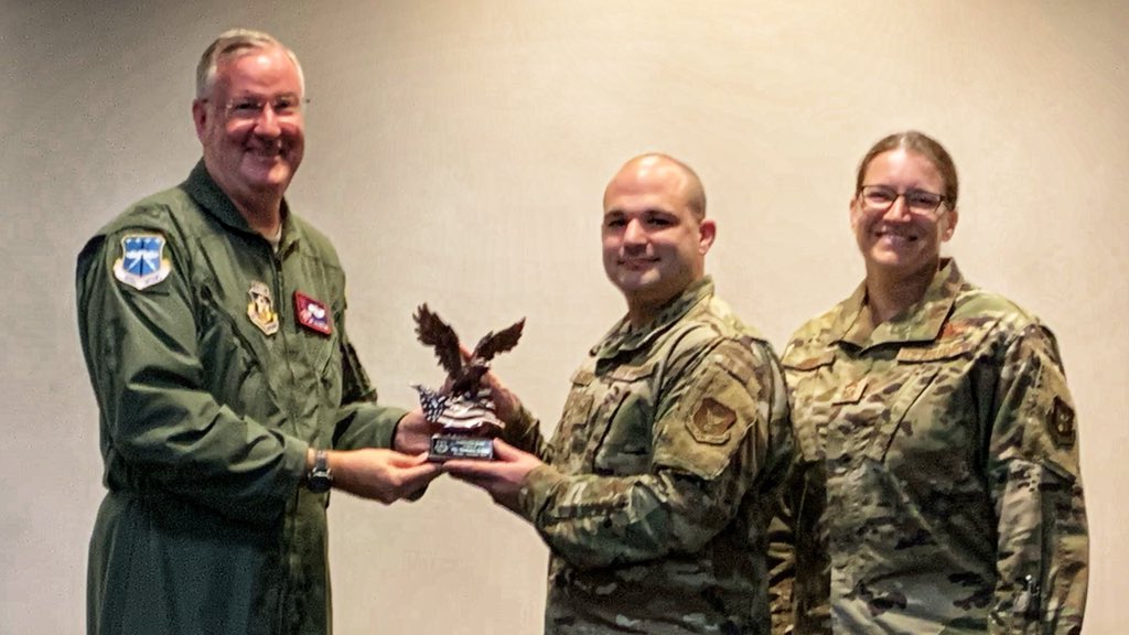403rdWing's tweet photo. Let’s give a round of applause to our 2019 #civilian award winners who were recognized today during a commander’s call.
- Kevin Waterhouse and Jade
-Nicholas Schiro
-Cayce Bennett
Shoutout to William McGurl Jr. w/32 years of #FederalCivilService!
#ReserveReady #ReserveResilient https://t.co/vd7O5MPRfY